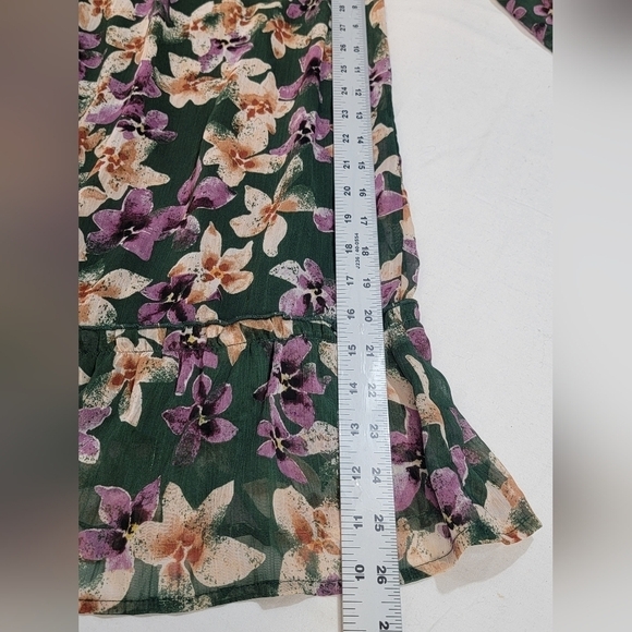 KAILEIGH Stitch Fix Women's Size Small Long Sleeve V-neck Baby Doll Mini Dress - Picture 7 of 9